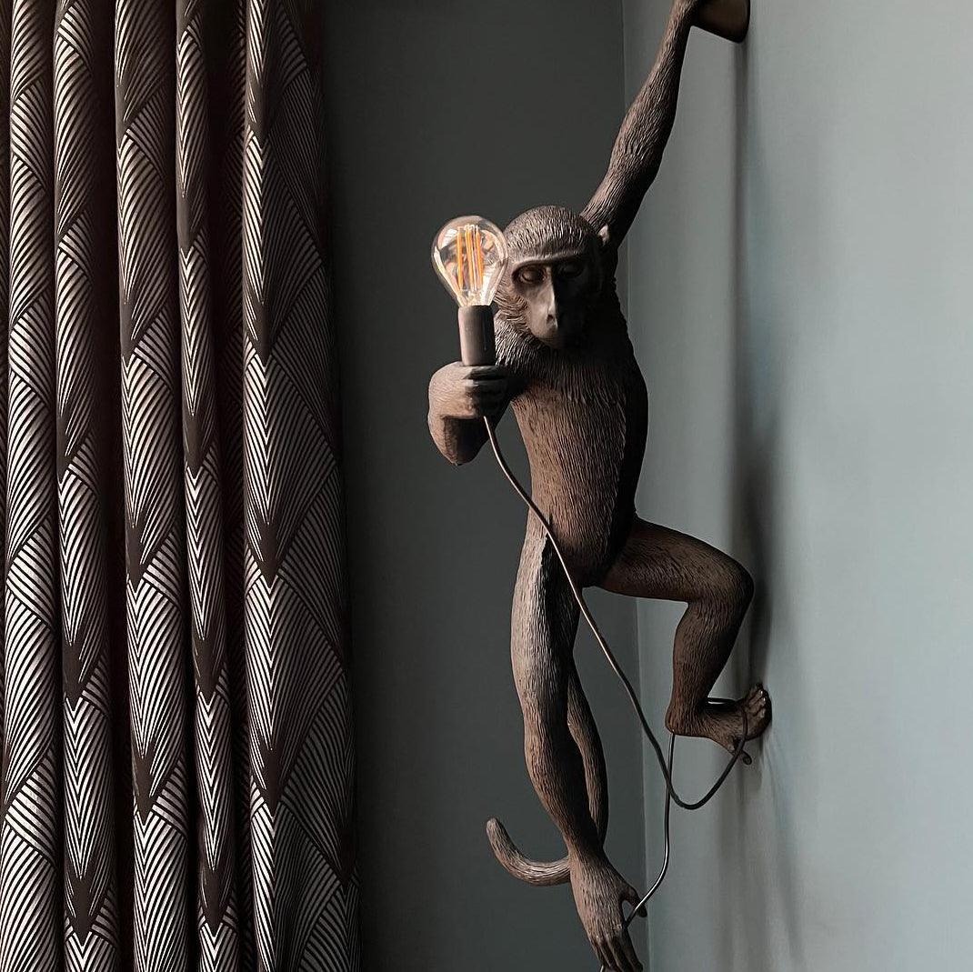 Bnx Art Unique Monkey Resin Wall Lamp