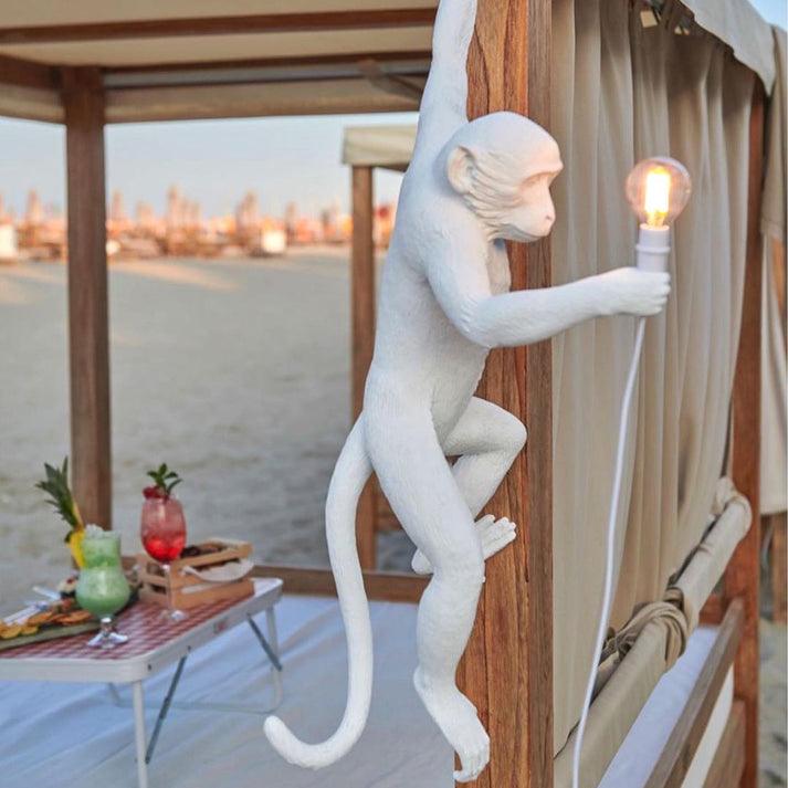 Bnx Art Unique Monkey Resin Wall Lamp