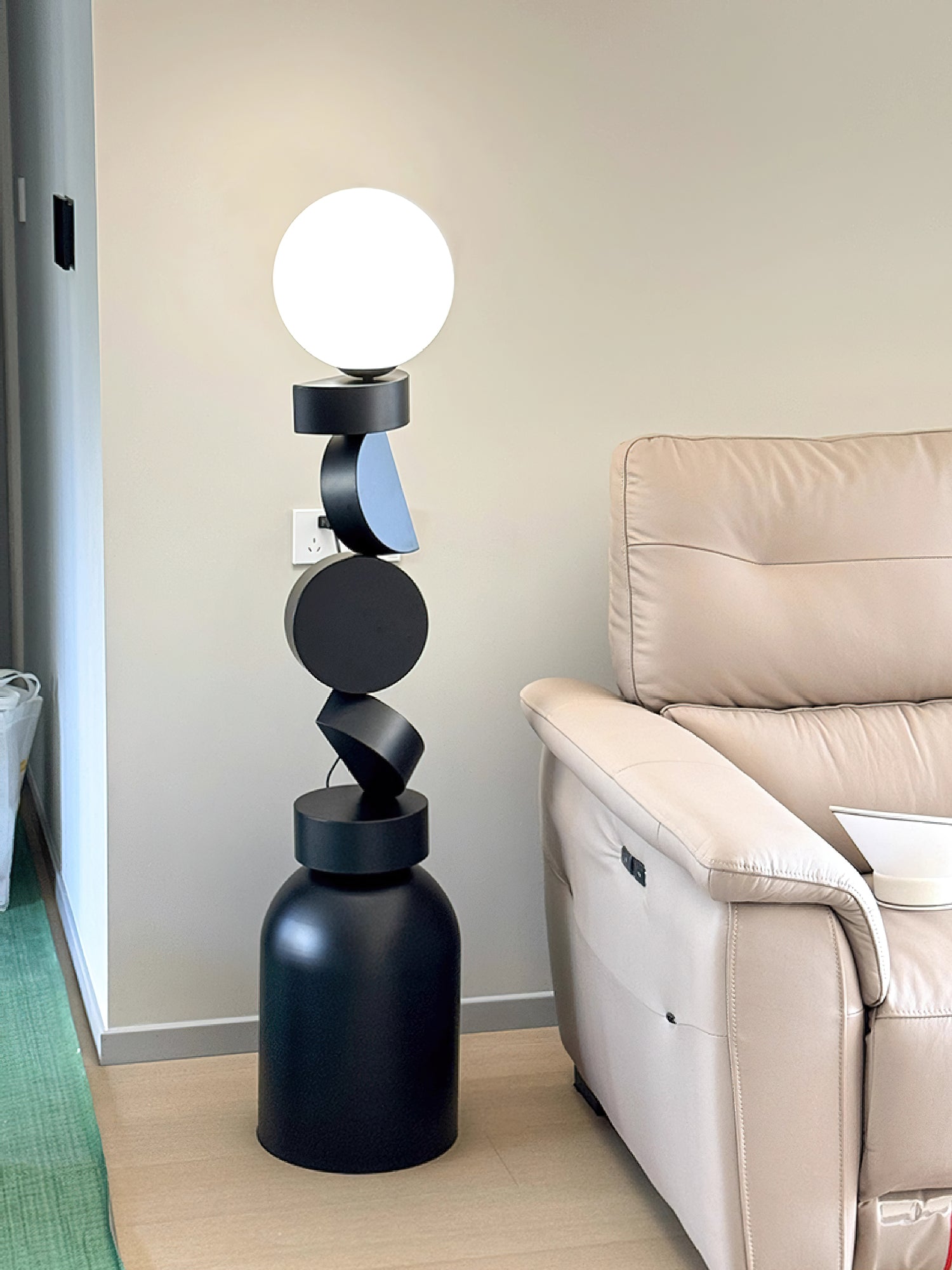 Calisine Floor Lamp Monolith Cube Black Base