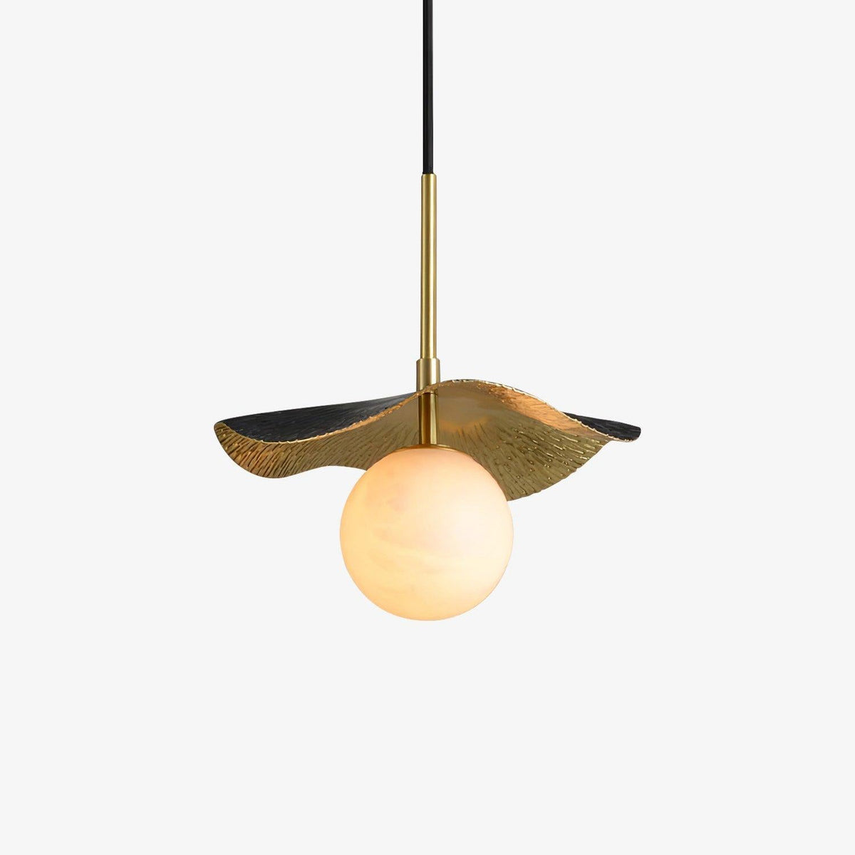 Talem Leaf Canopy Alabaster Pendant Light