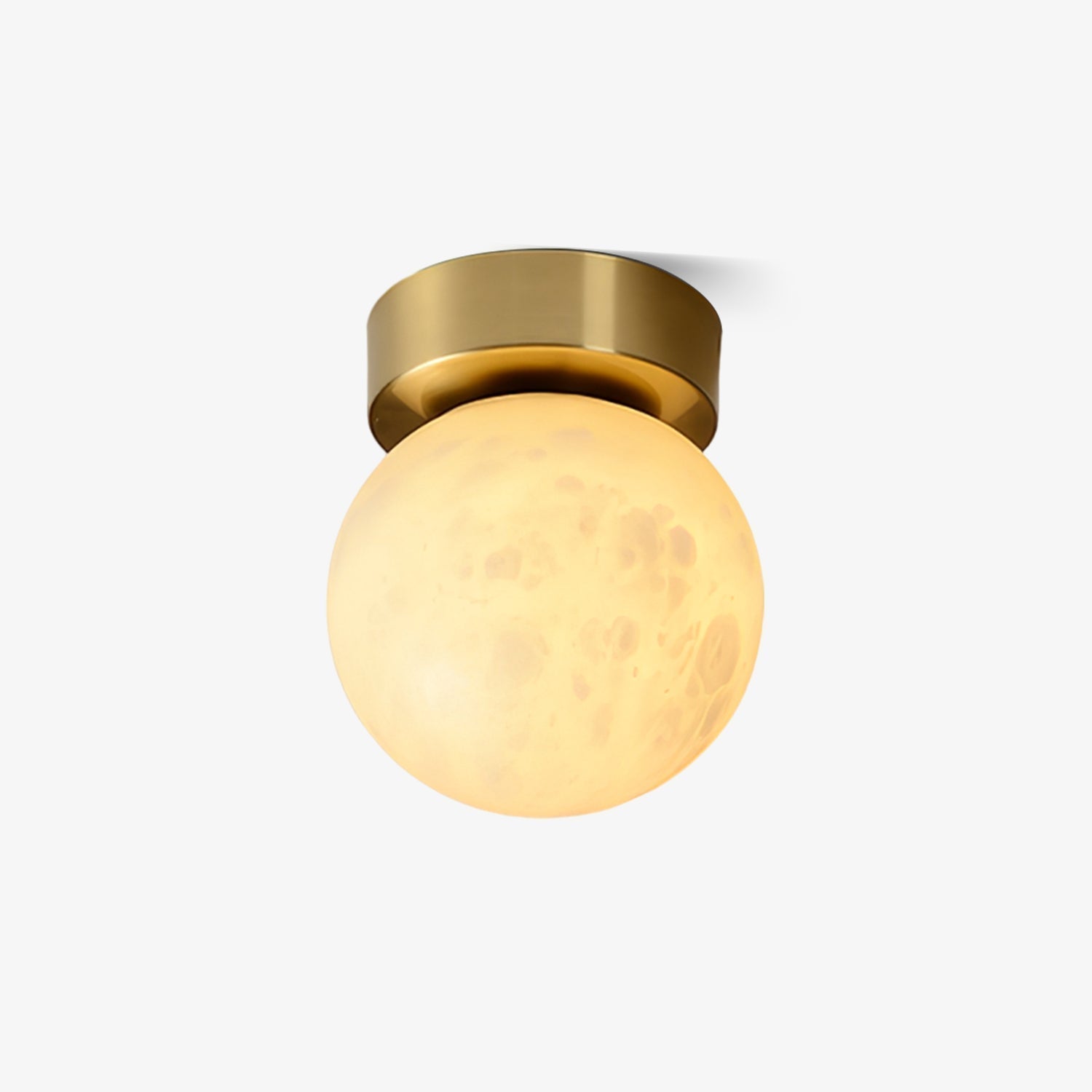 Otheyra Minimalist Alabaster Flush Mount Light