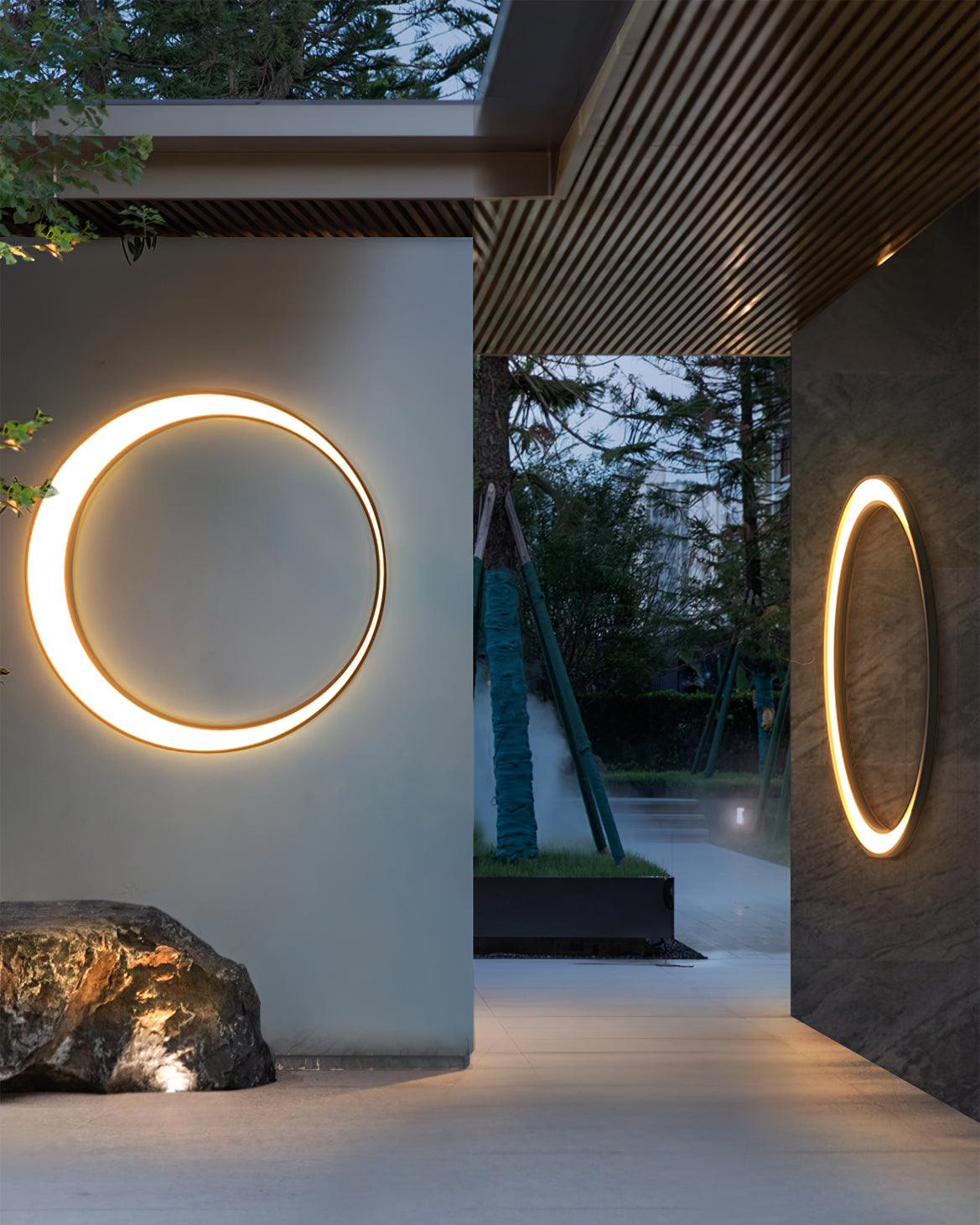 Noreliella Circular LED Outdoor Wall Light