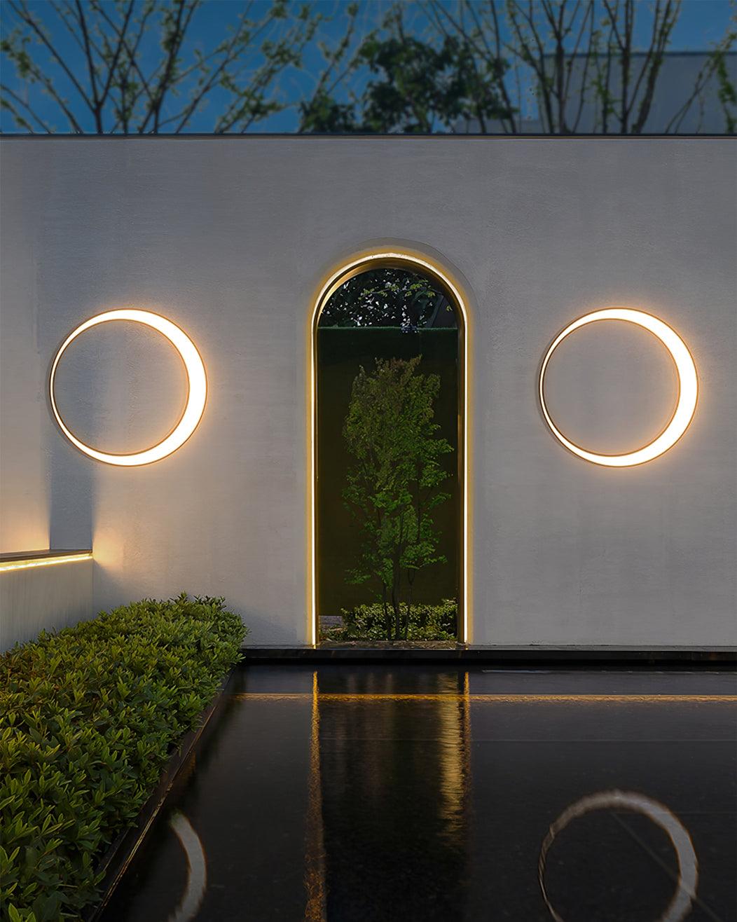 Noreliella Circular LED Outdoor Wall Light
