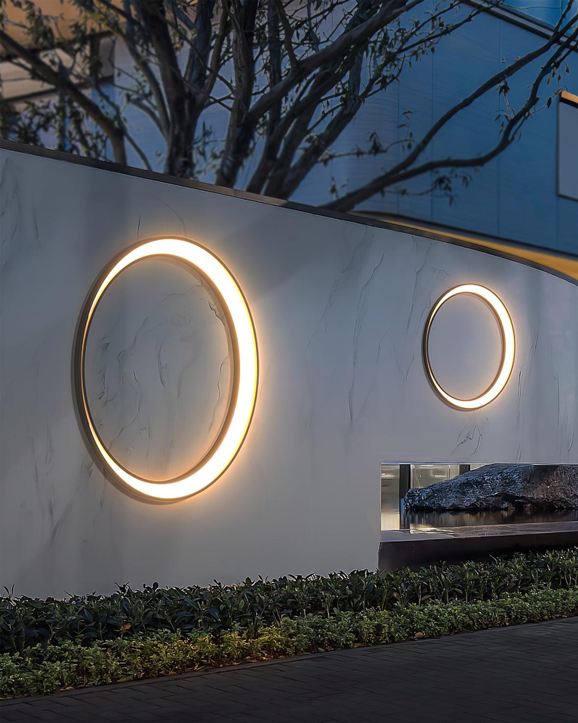 Noreliella Circular LED Outdoor Wall Light