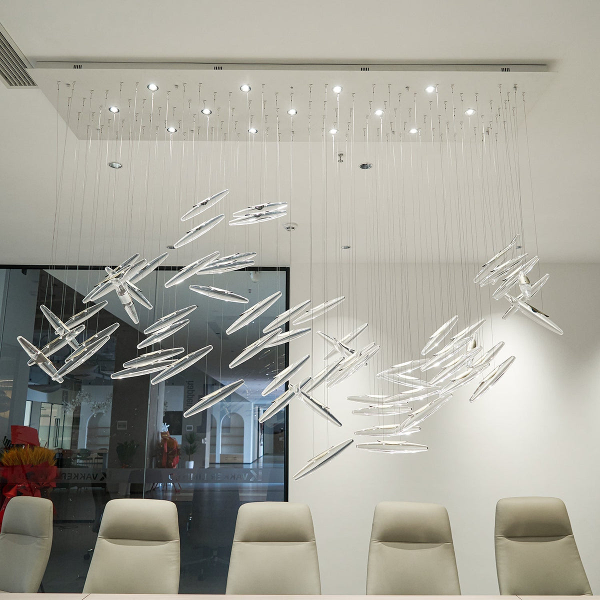 Hylor Luxury Moonlight Whispers Glass Chandelier