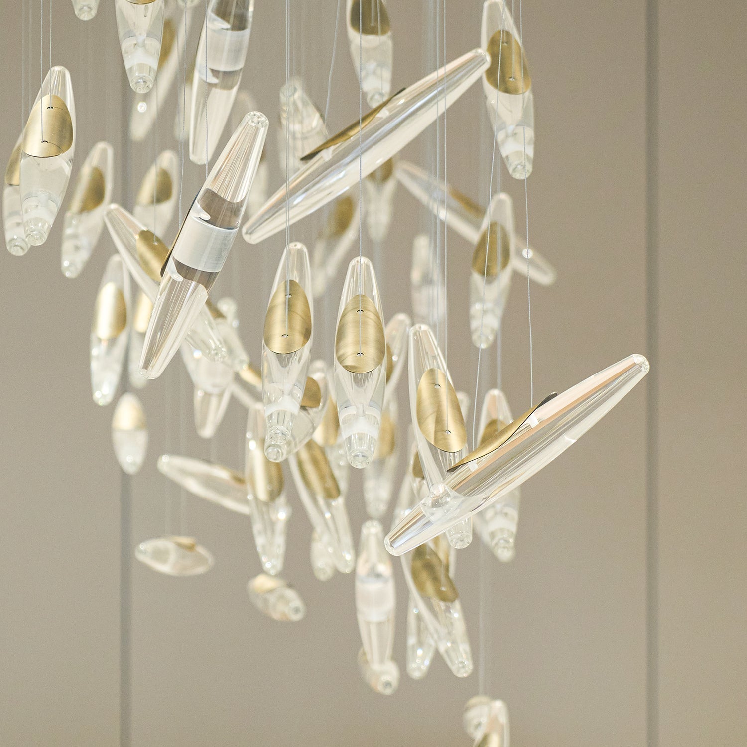 Hylor Luxury Moonlight Whispers Glass Chandelier