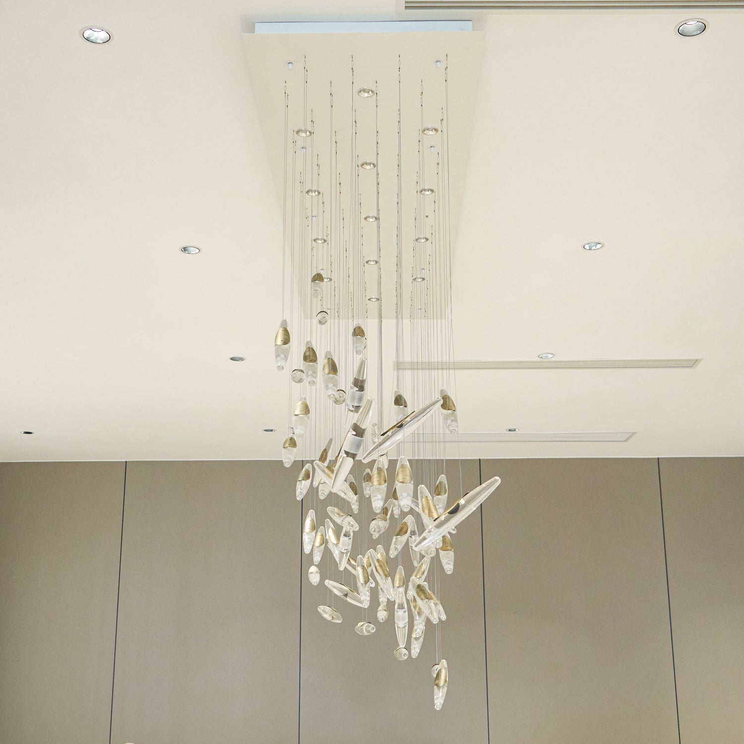 Hylor Luxury Moonlight Whispers Glass Chandelier