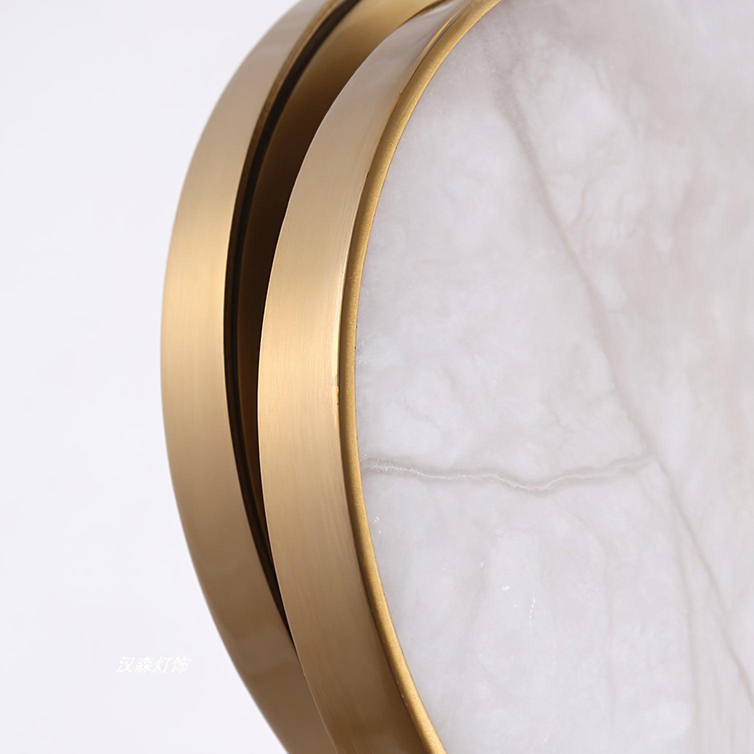 Synoryra Dual Disc Alabaster Pendant Light