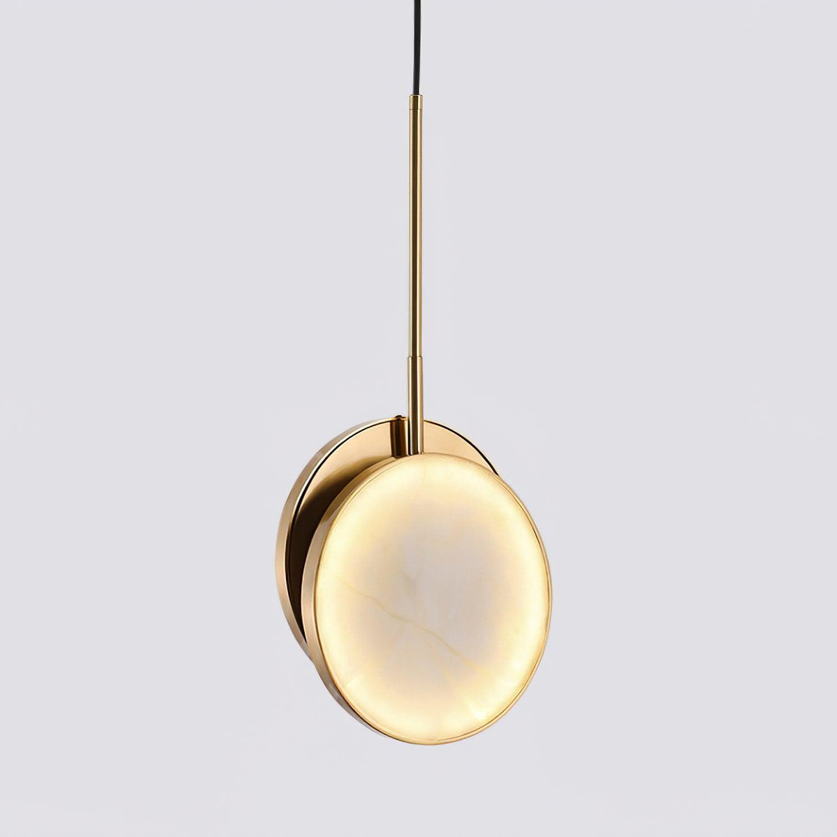 Synoryra Dual Disc Alabaster Pendant Light