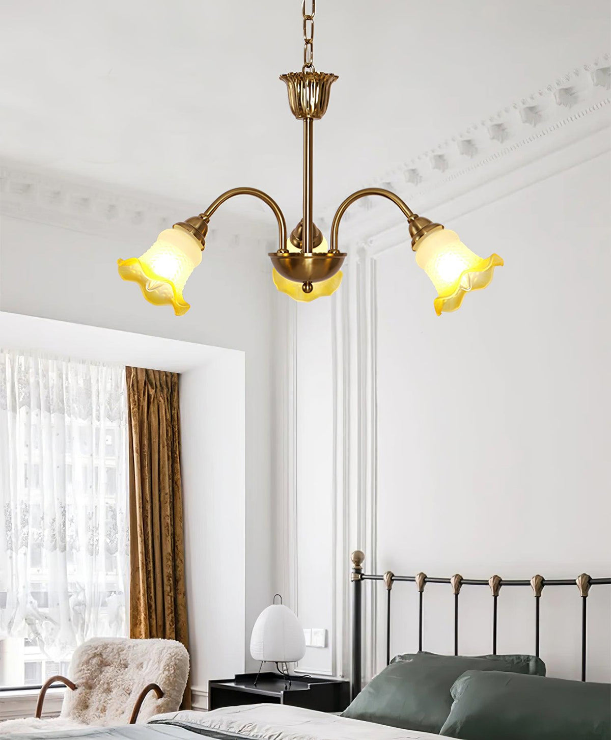 Diane Vintage Glass Chandelier