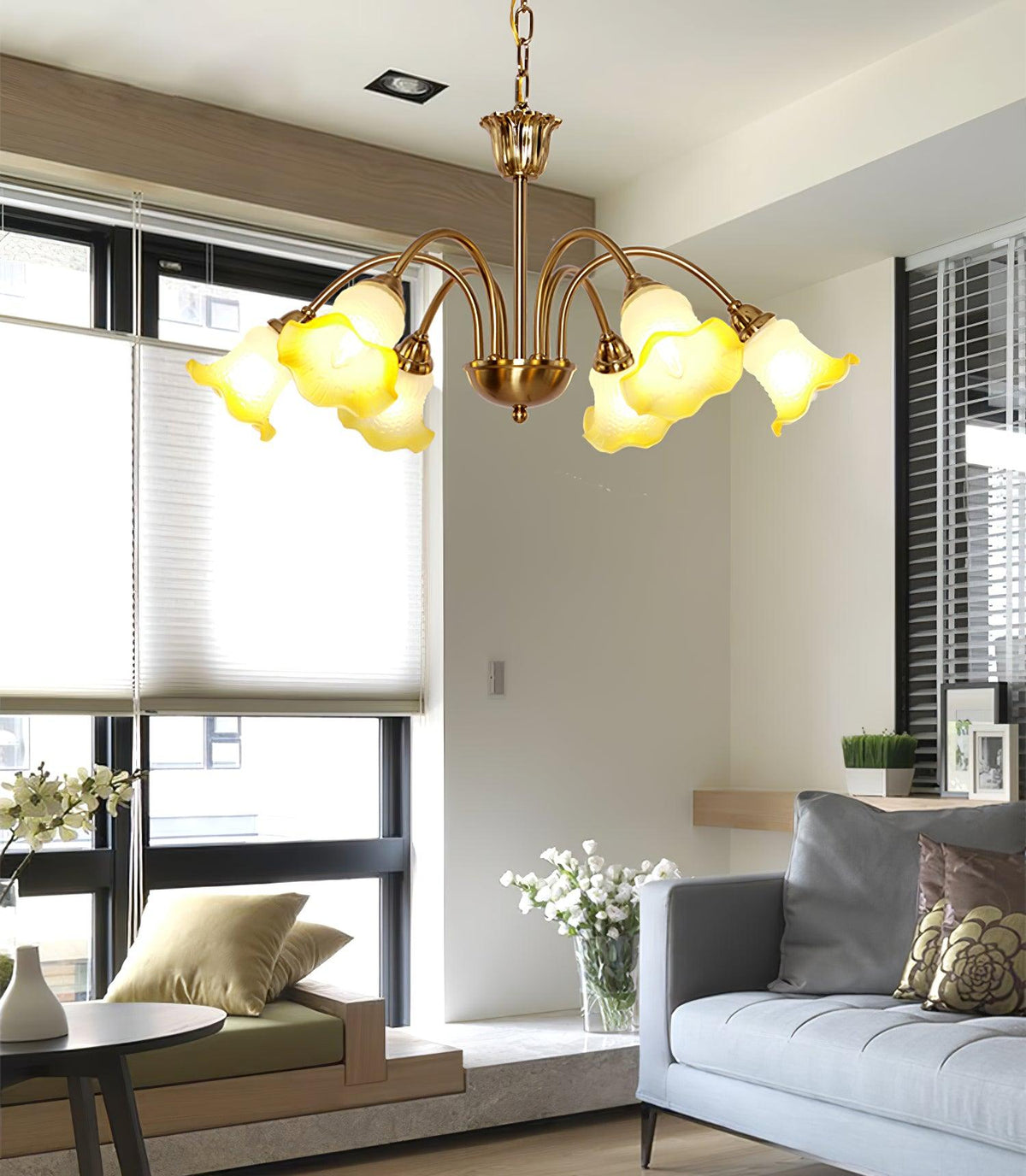 Diane Vintage Glass Chandelier