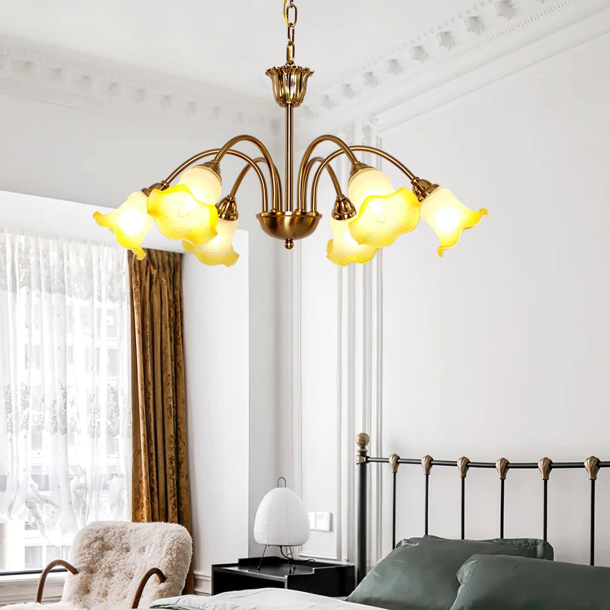 Diane Vintage Glass Chandelier