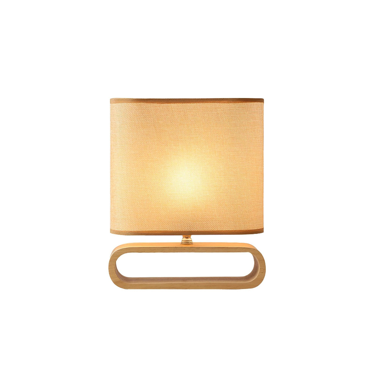 Loop Rustic Wood Table Lamp
