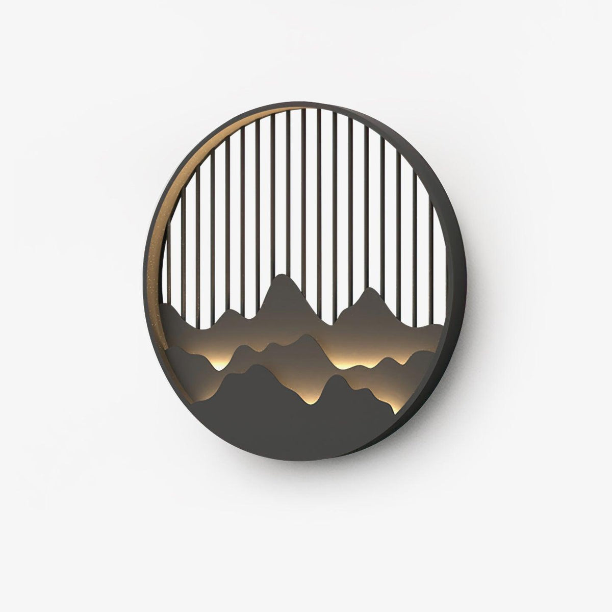 Sumi Mountain Circular Wall Light