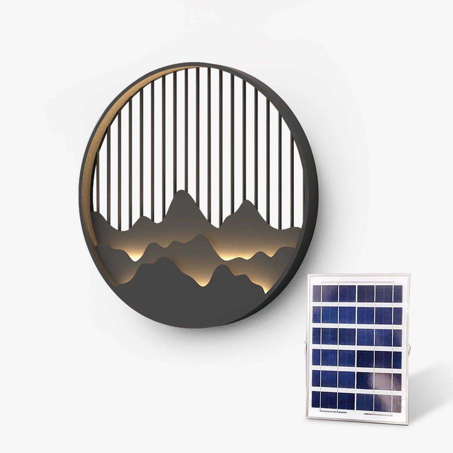 Sumi Mountain Circular Wall Light