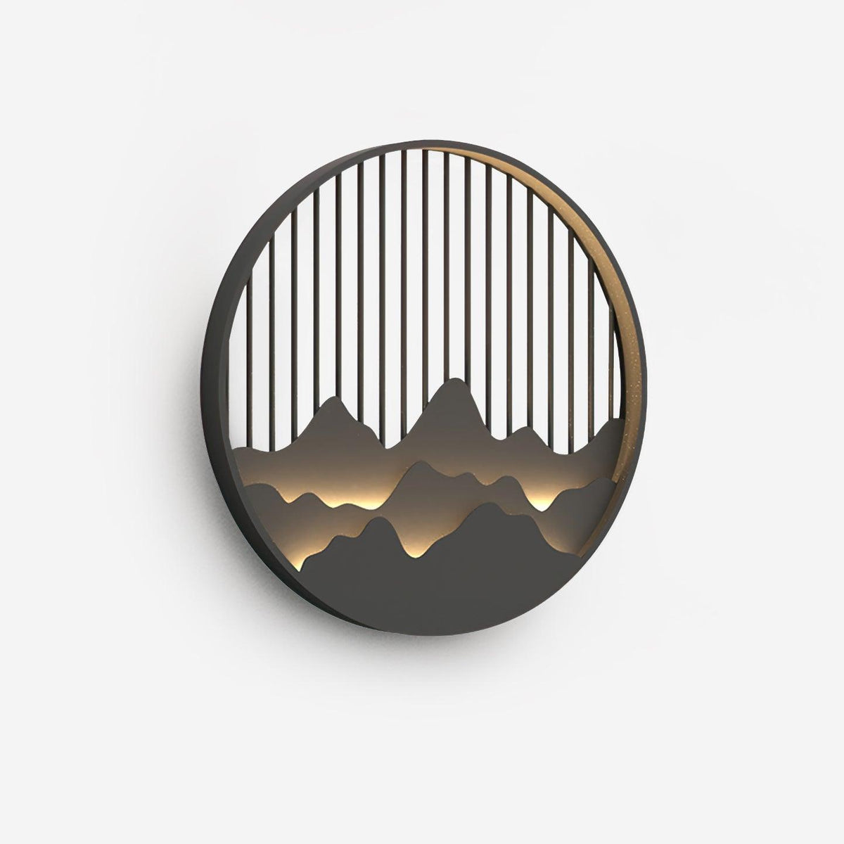 Sumi Mountain Circular Wall Light