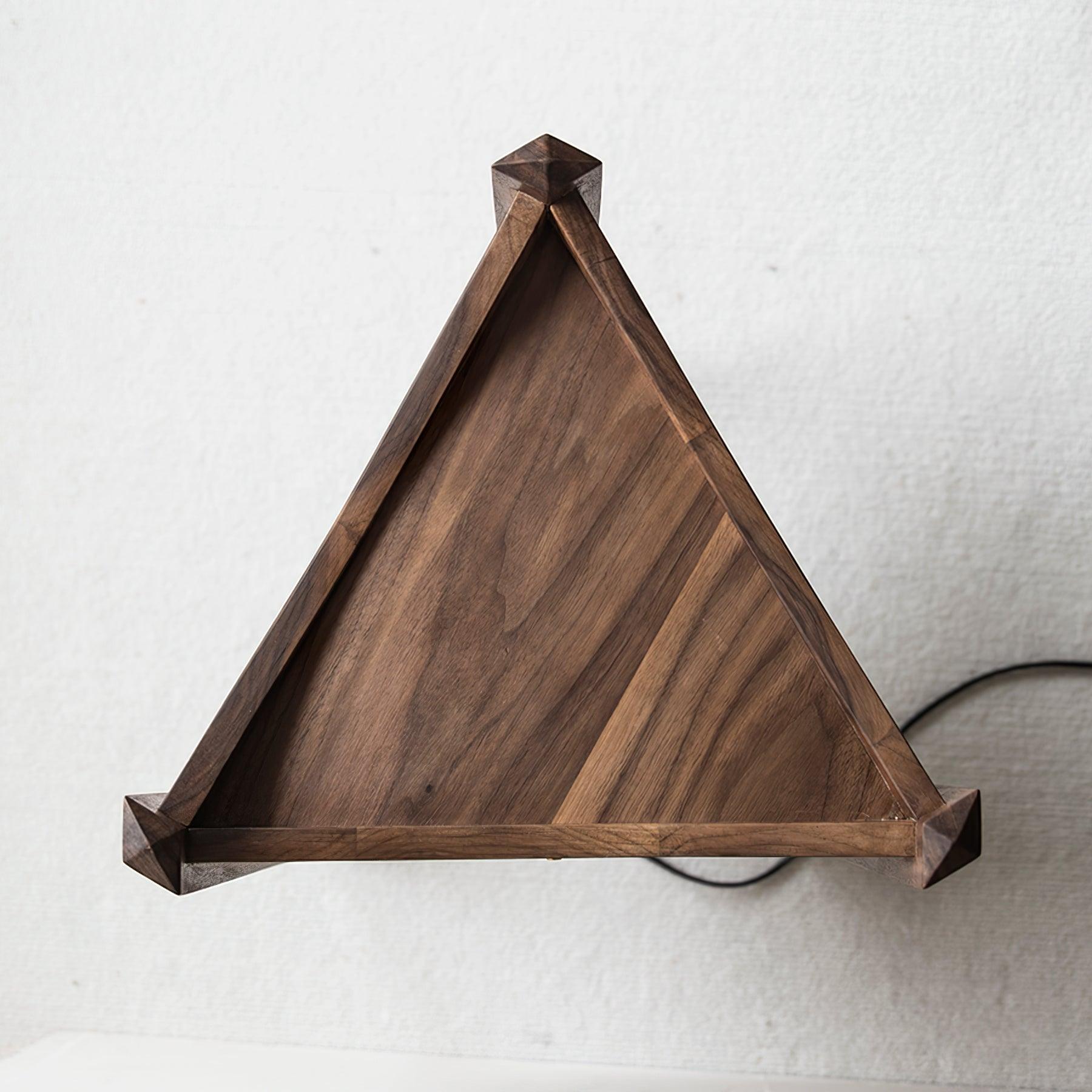 Carvora Wooden Panel Floor Lamp