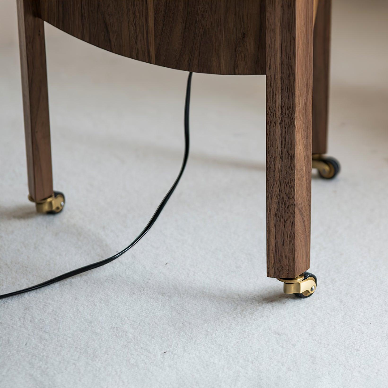 Carvora Wooden Panel Floor Lamp