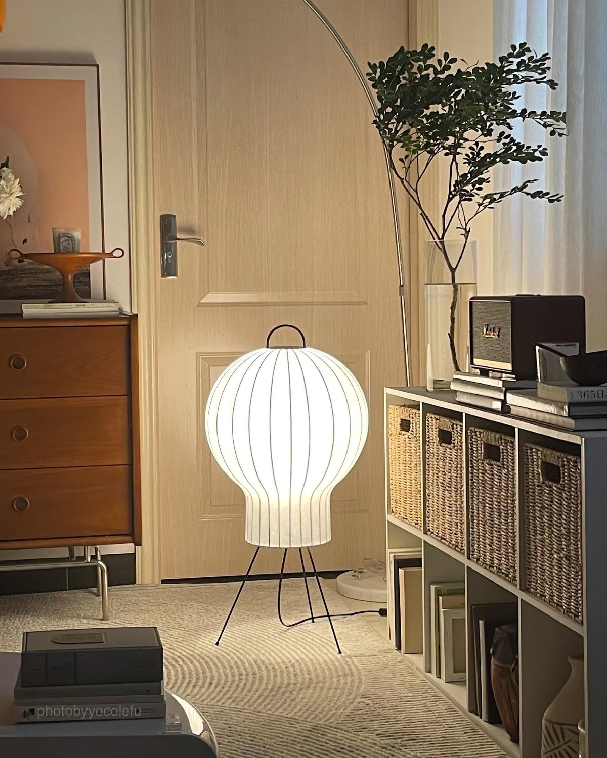Balloon Minimalist Silk Floor lamp