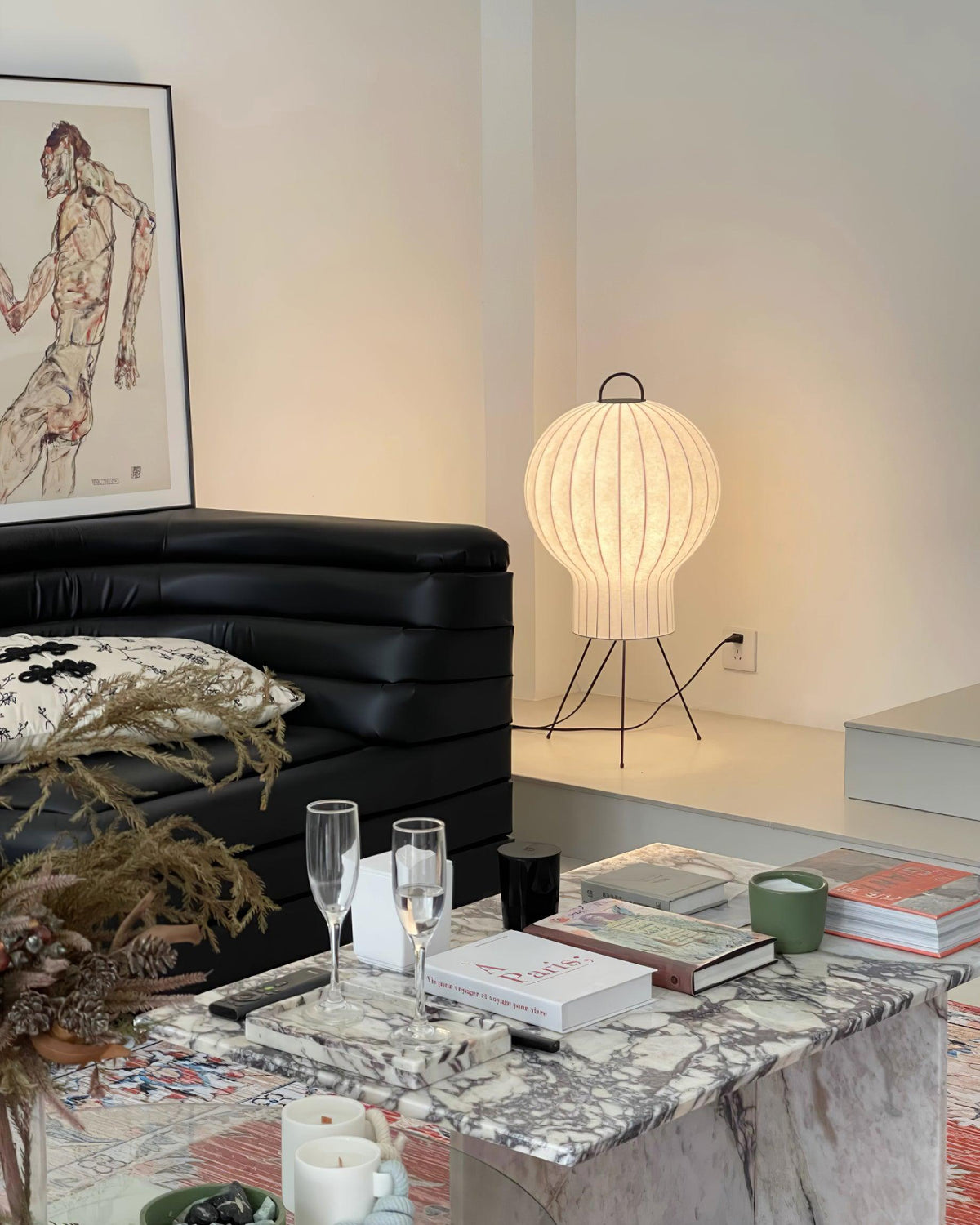 Balloon Minimalist Silk Floor lamp