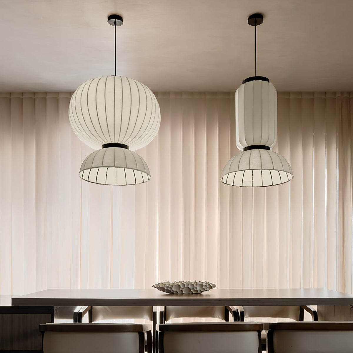 Eurzorion Silk Lantern Pendant Light