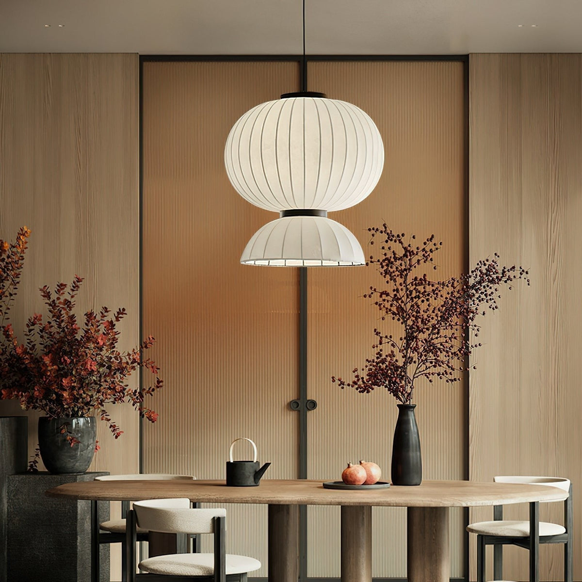 Eurzorion Silk Lantern Pendant Light