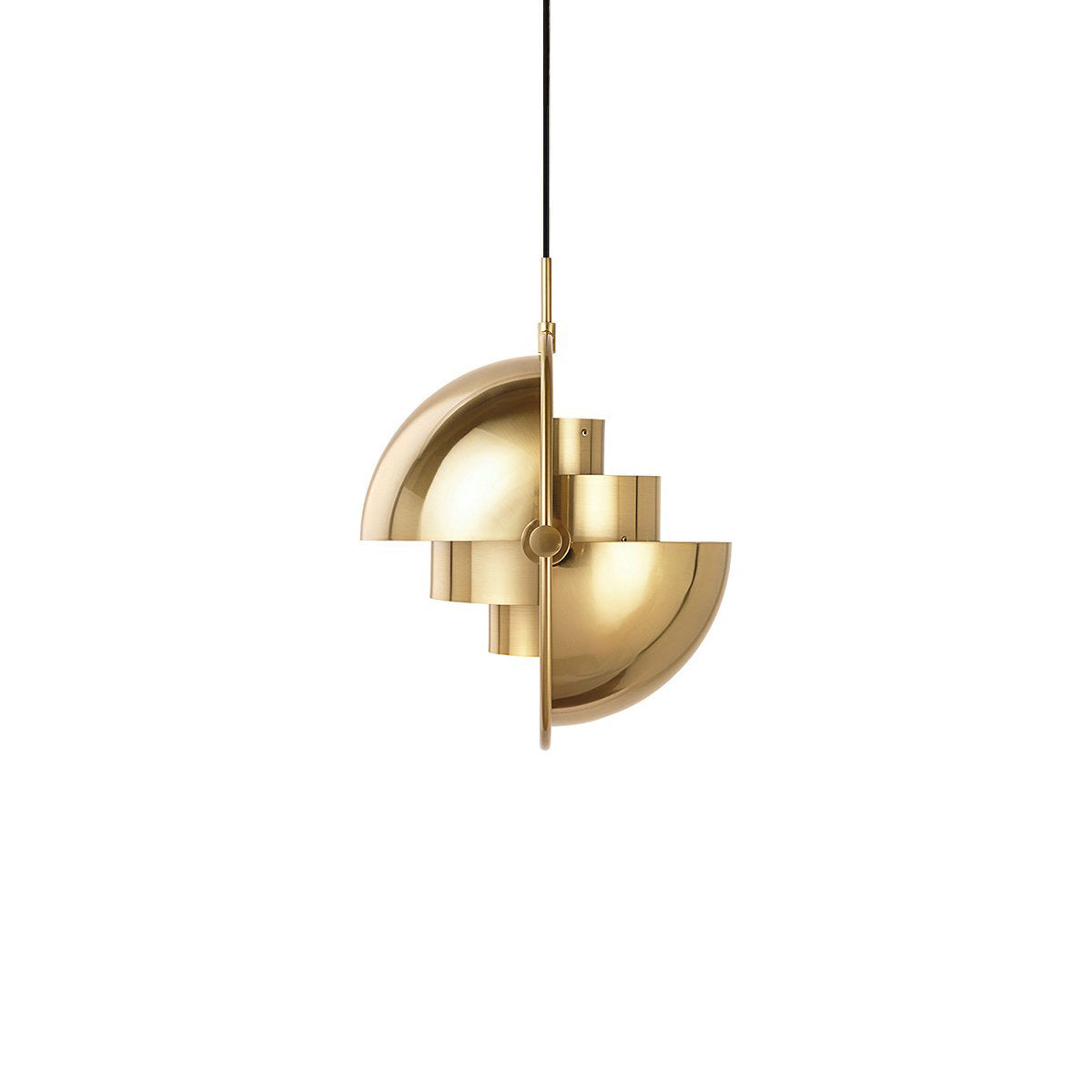 Lustra Pendant Lamp Deformed Ball Golden - Neutral Decor