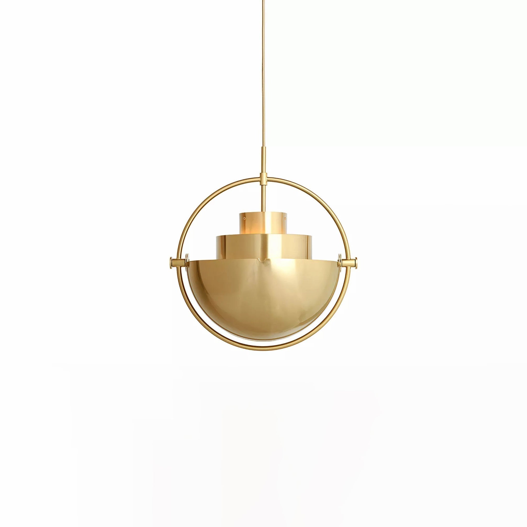 Miruaine Pendant Lamp Deformed Ball Golden