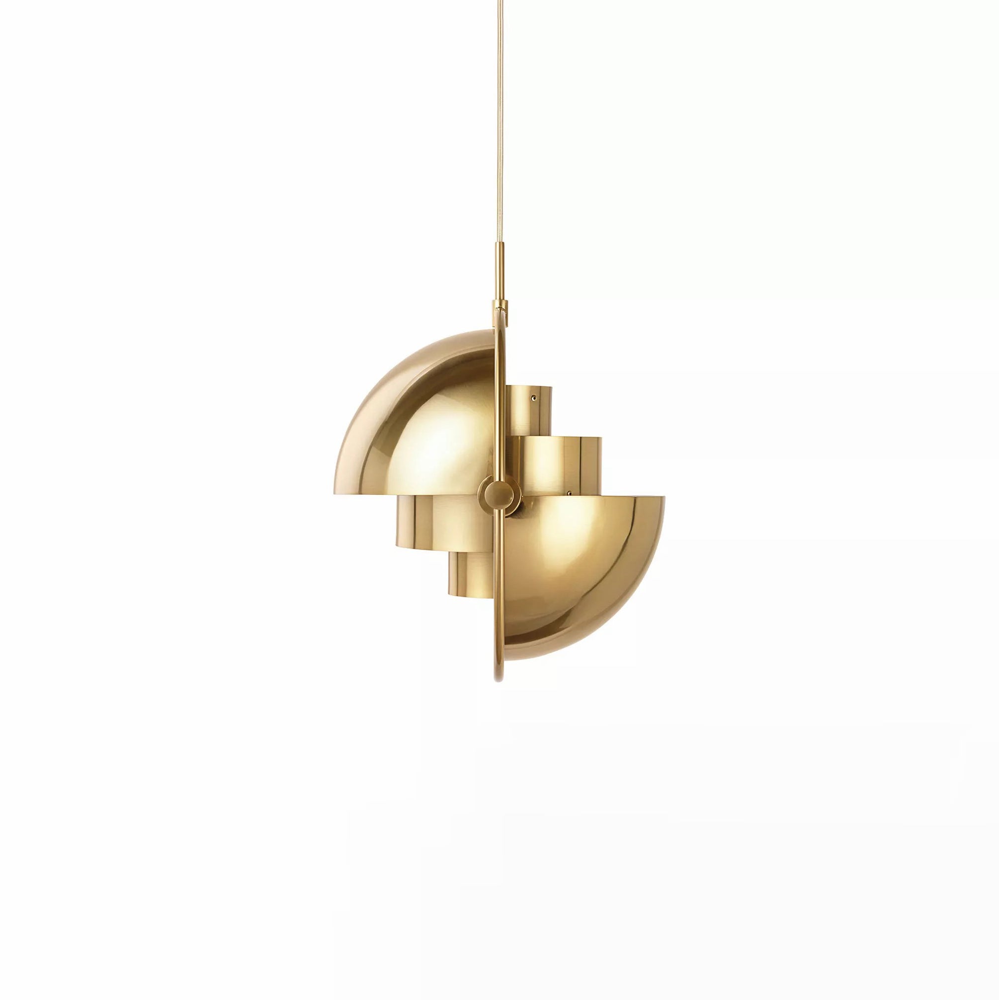 Lustra Pendant Lamp Deformed Ball Golden - Neutral Decor