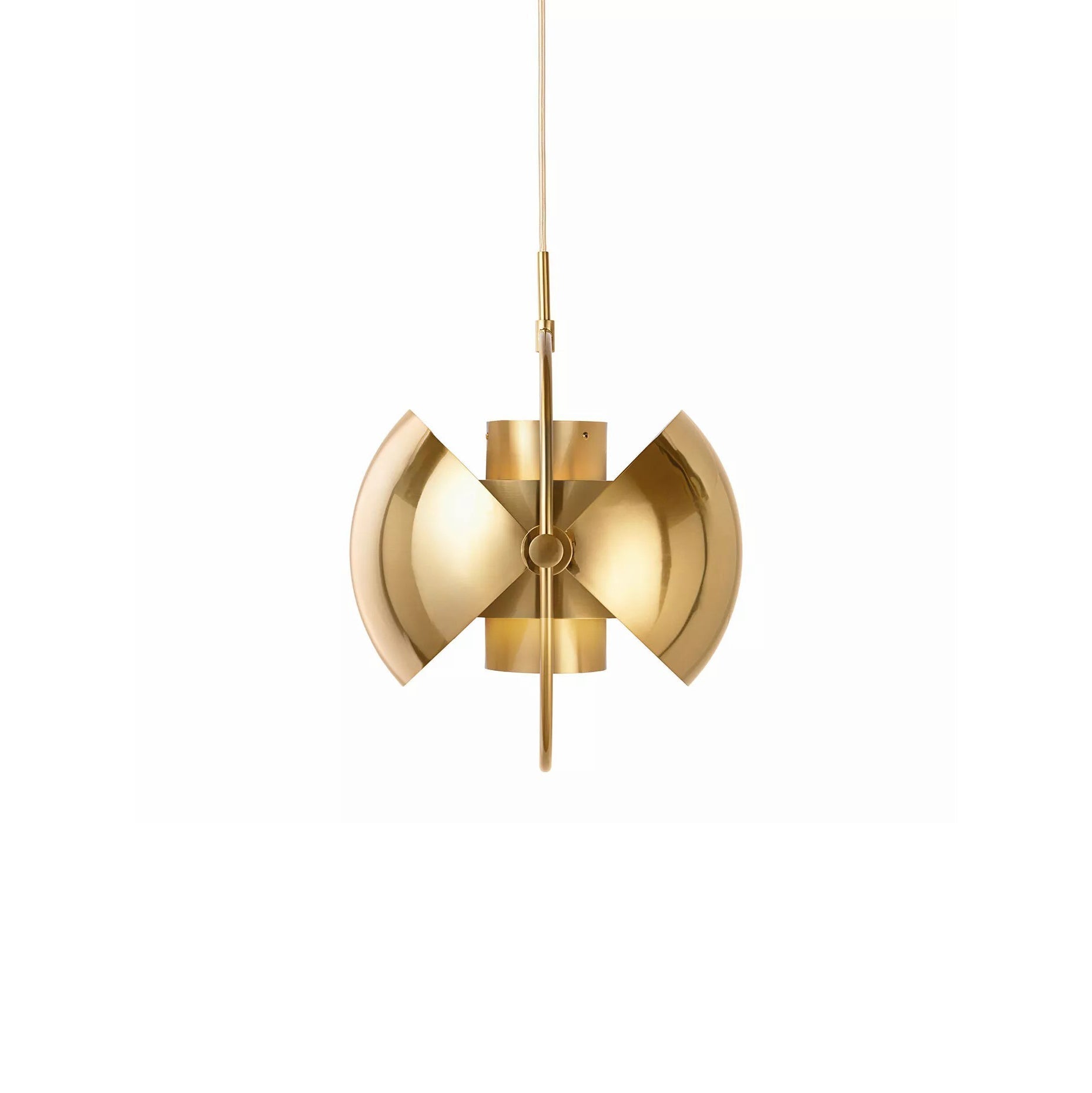 Lustra Pendant Lamp Deformed Ball Golden - Neutral Decor