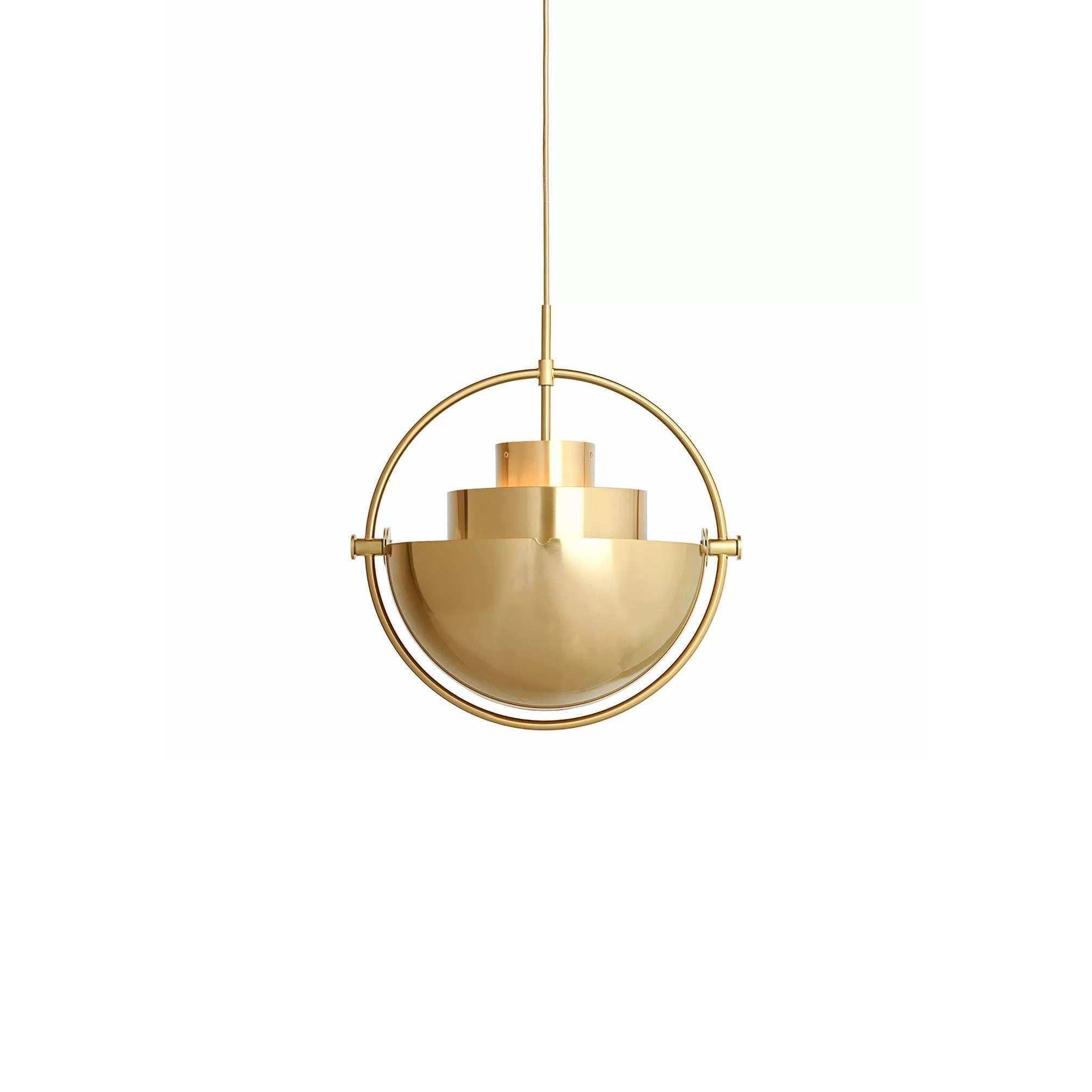 Lustra Pendant Lamp Deformed Ball Golden - Neutral Decor