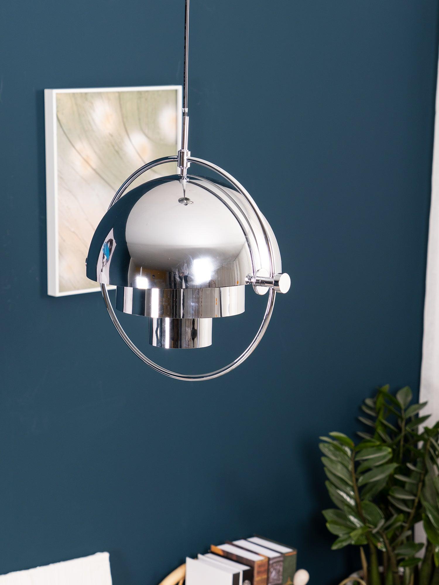 Lustra Pendant Lamp Deformed Ball Golden - Neutral Decor