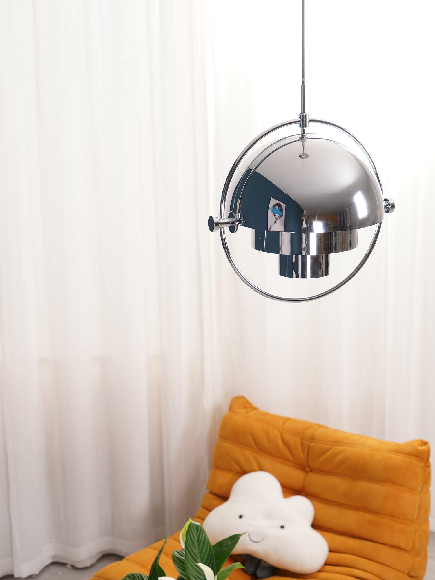 Lustra Pendant Lamp Deformed Ball Golden - Neutral Decor