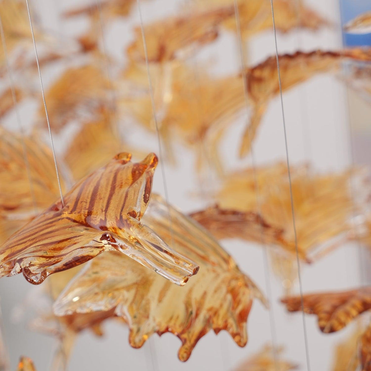 Syraean Multicolor Maple Leaf Crystal Chandelier