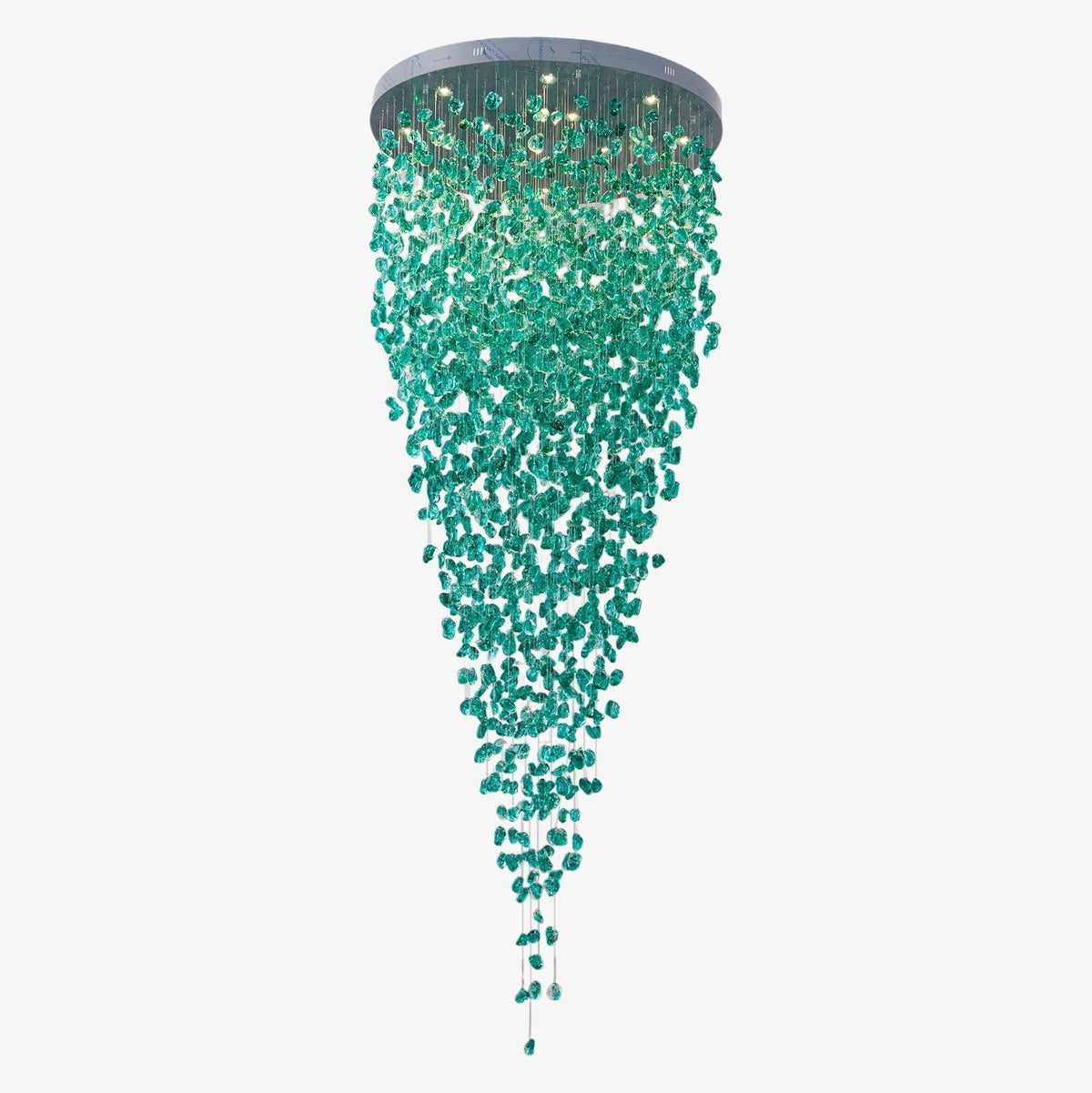 Belora Postmodern Luxury Stone Crystal Chandelier