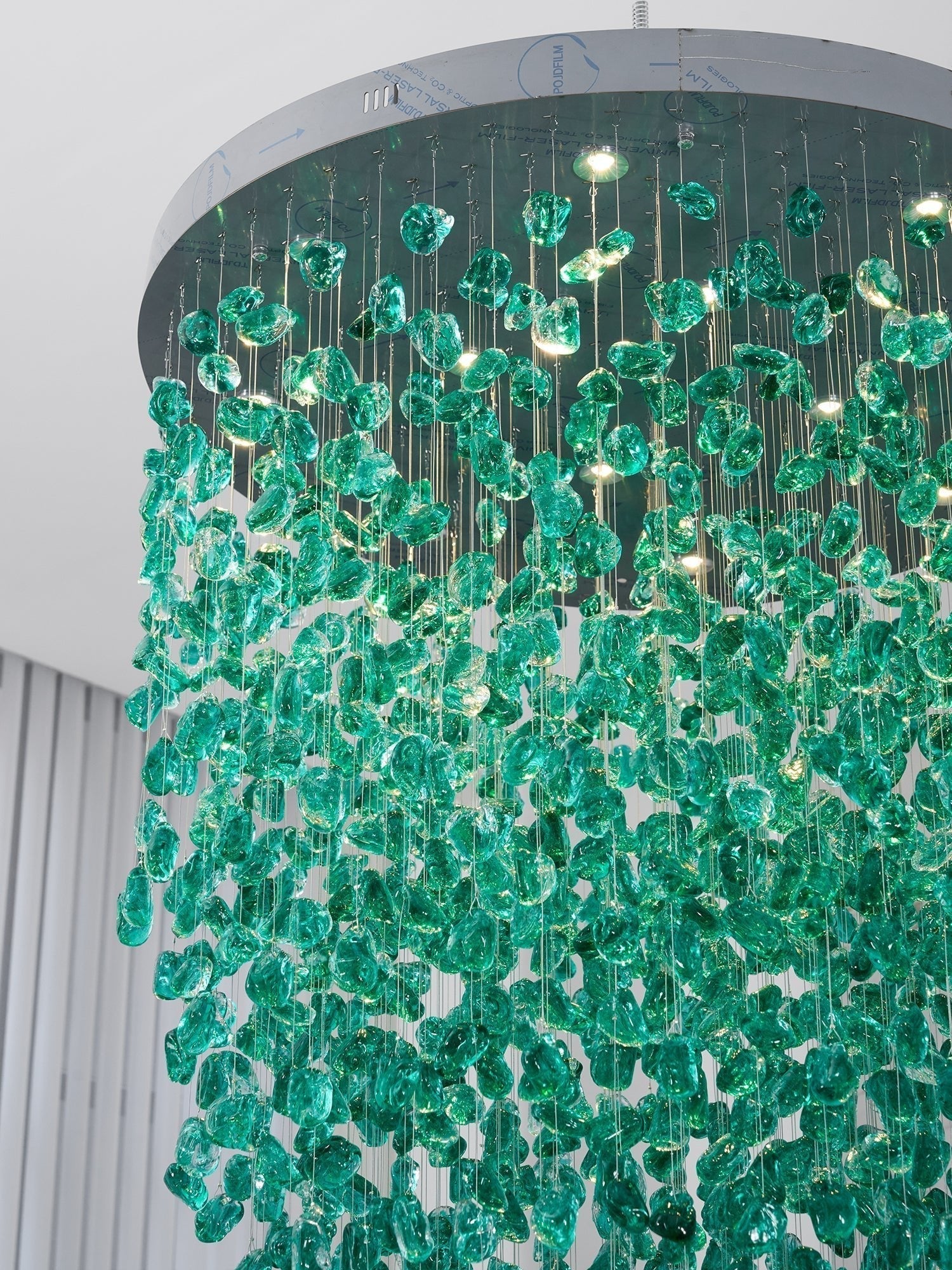 Belora Postmodern Luxury Stone Crystal Chandelier