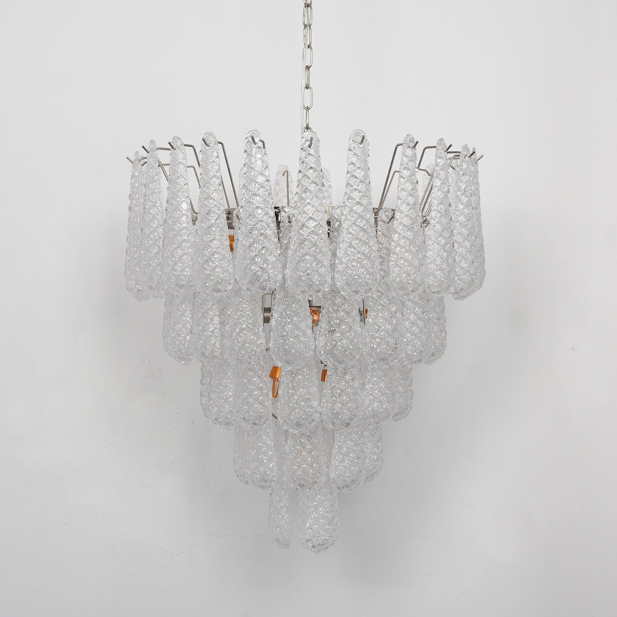 Lioralella Chandelier Clear Droplets Murano Glass Waterfall Diamond