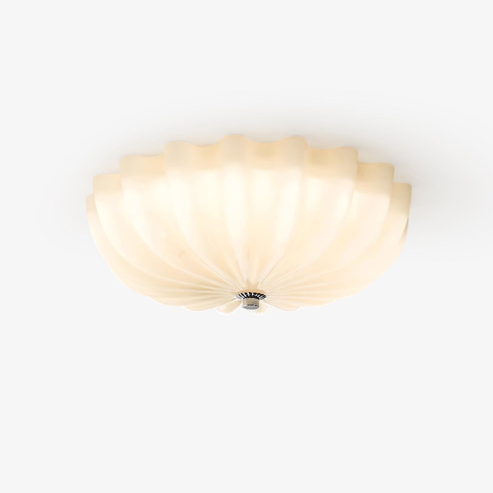 Urelis Ceiling Lamp Murano Blown Glass Shell Inspired