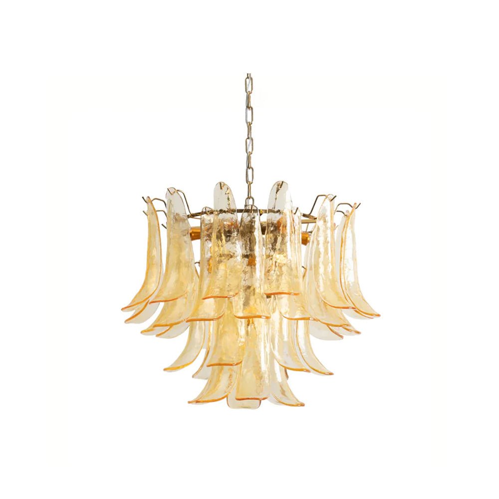 Celiian Chandelier Murano Glass Petals Vintage