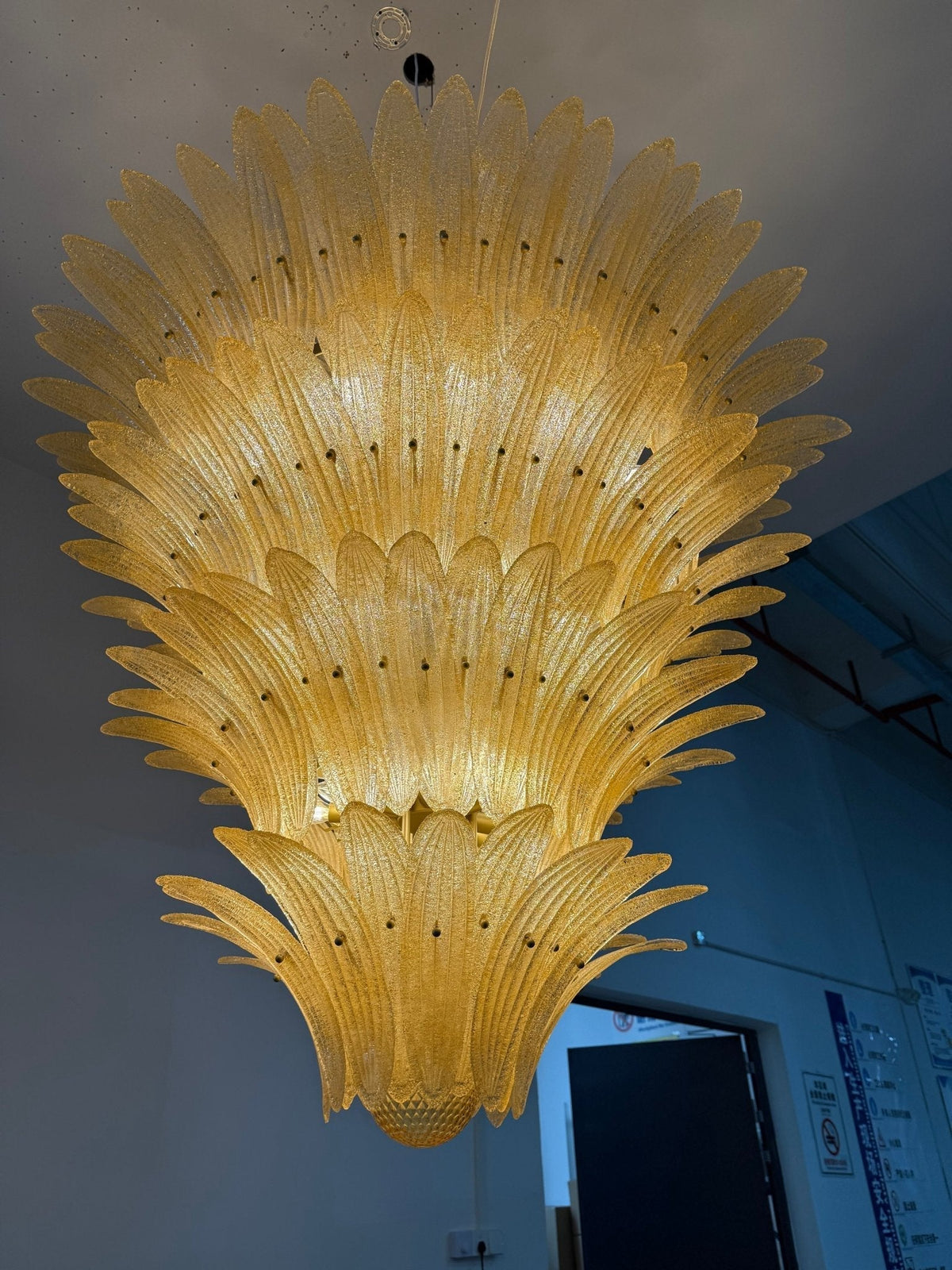 Ismavelle Glass Palmette Chandelier