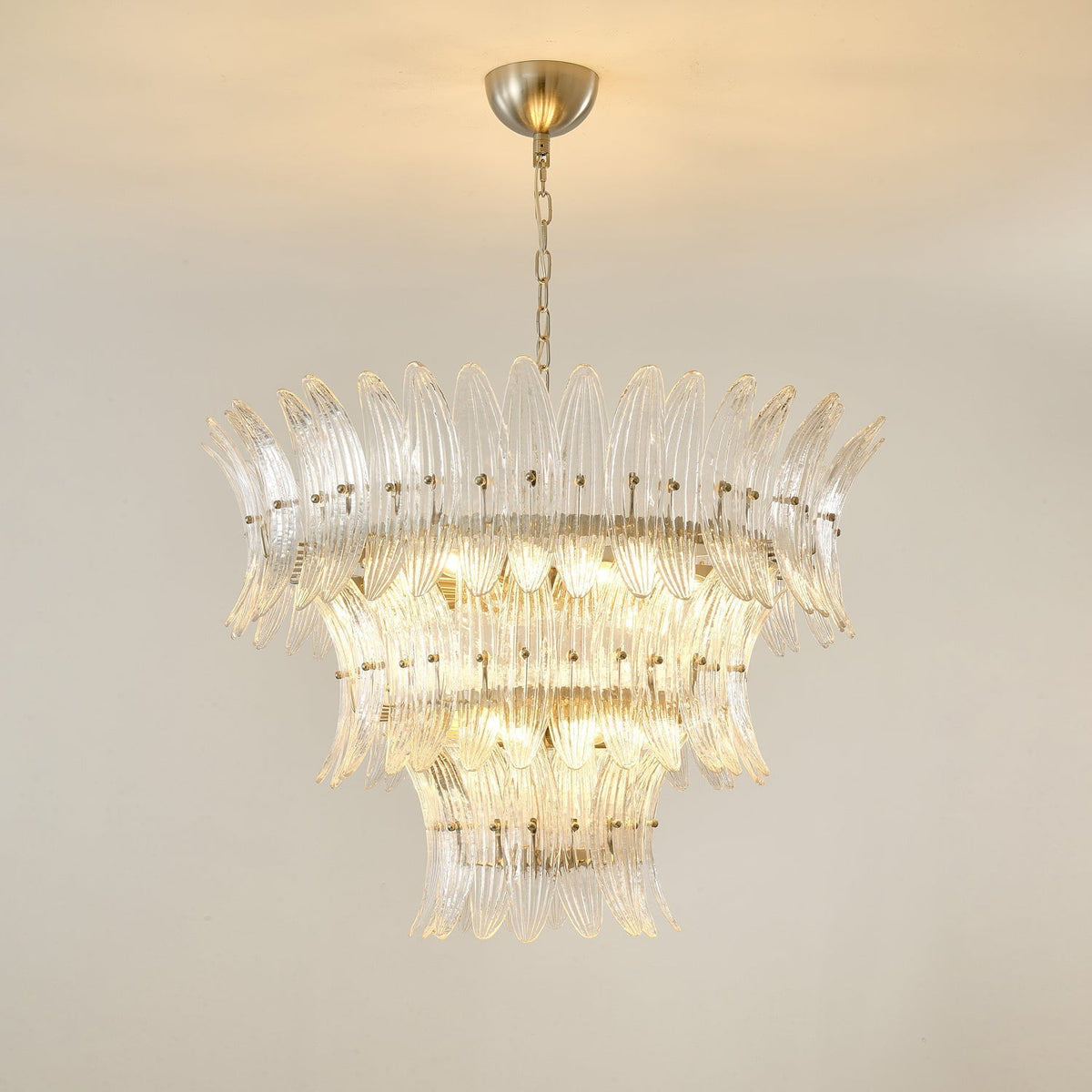 Ismavelle Glass Palmette Chandelier