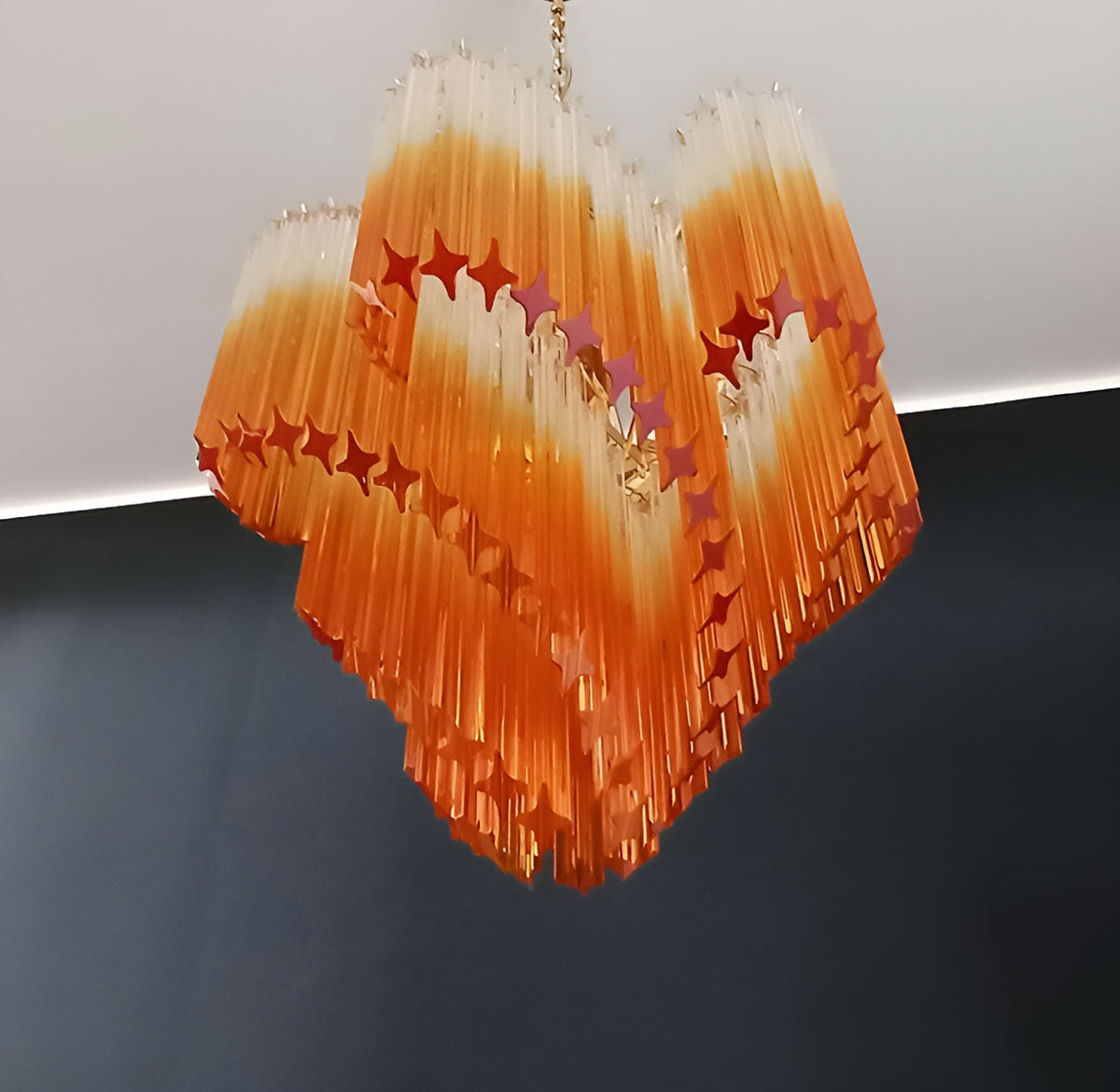 Evmararae Gradient Glass Chandelier