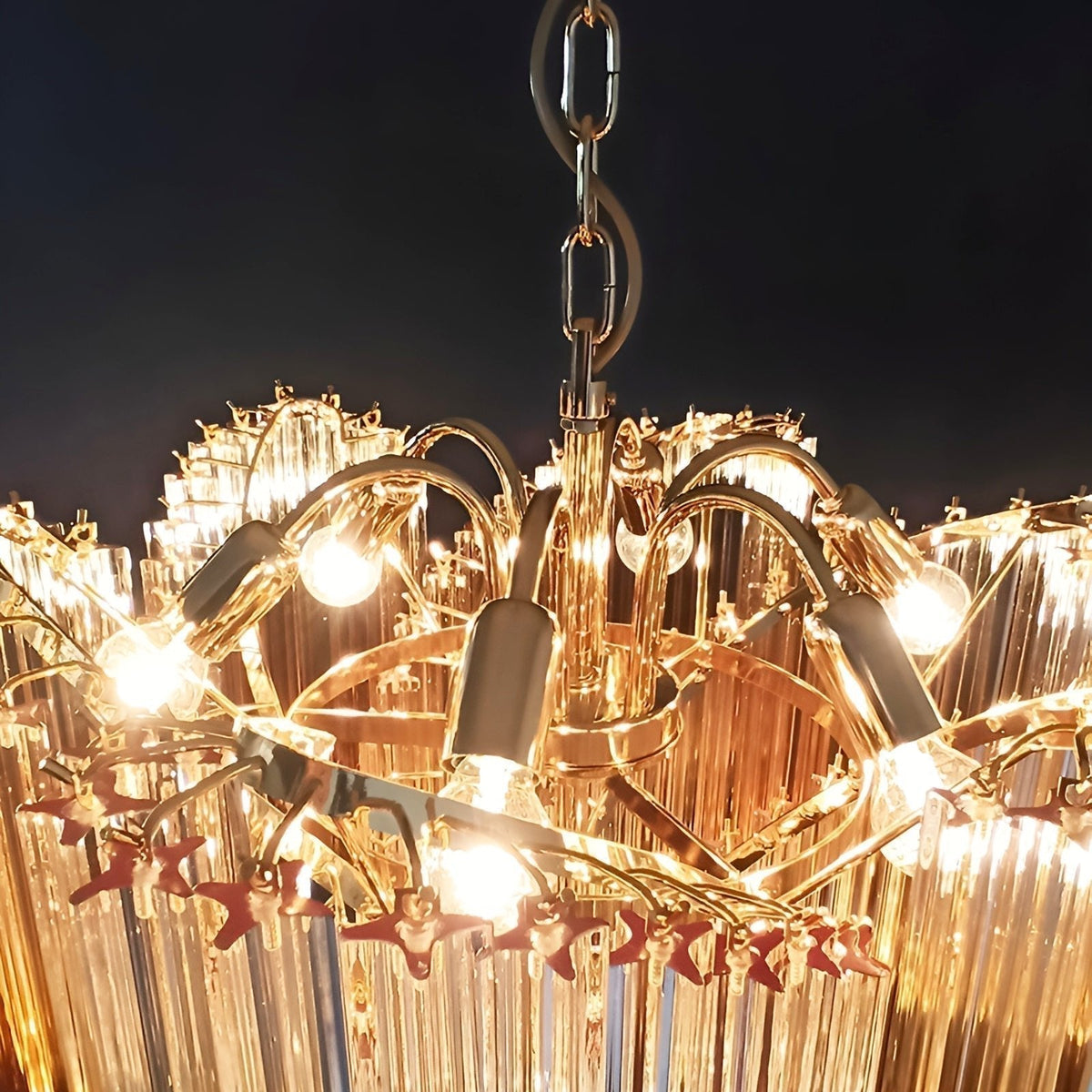 Evmararae Gradient Glass Chandelier