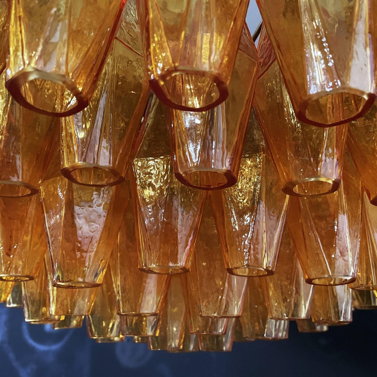 Elaaira Chandelier Amber Layered Oval