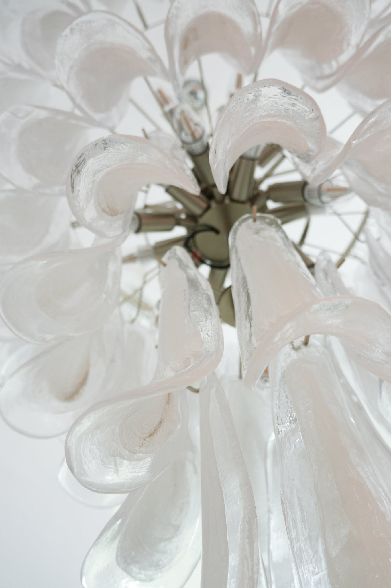 Celiian Chandelier Murano Glass Petals Vintage