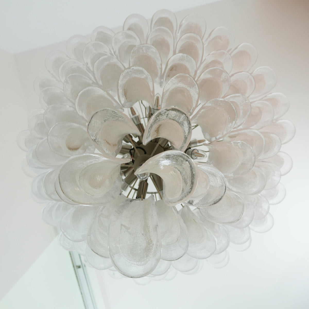 Celiian Chandelier Murano Glass Petals Vintage