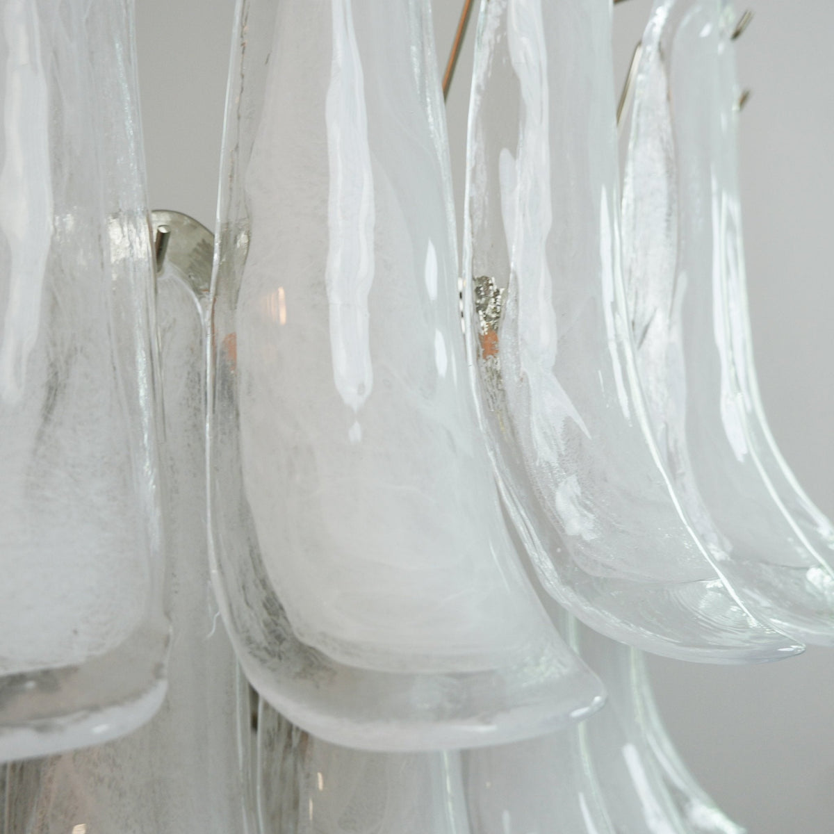 Celiian Chandelier Murano Glass Petals Vintage