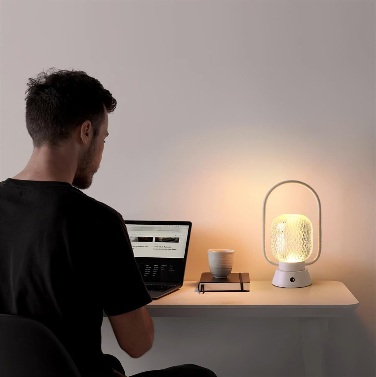 Lattice Modern Acrylic Table Lamp