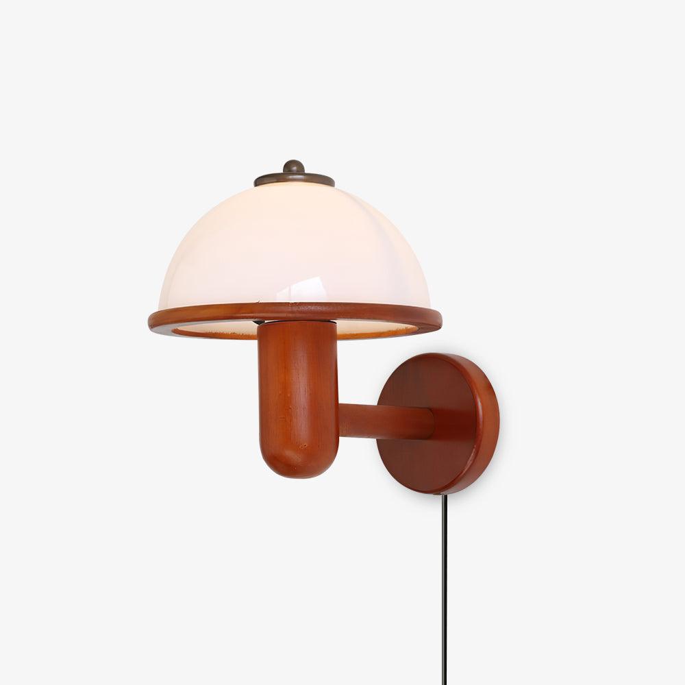 Elvarira Wall Lamp Mushroom Wood