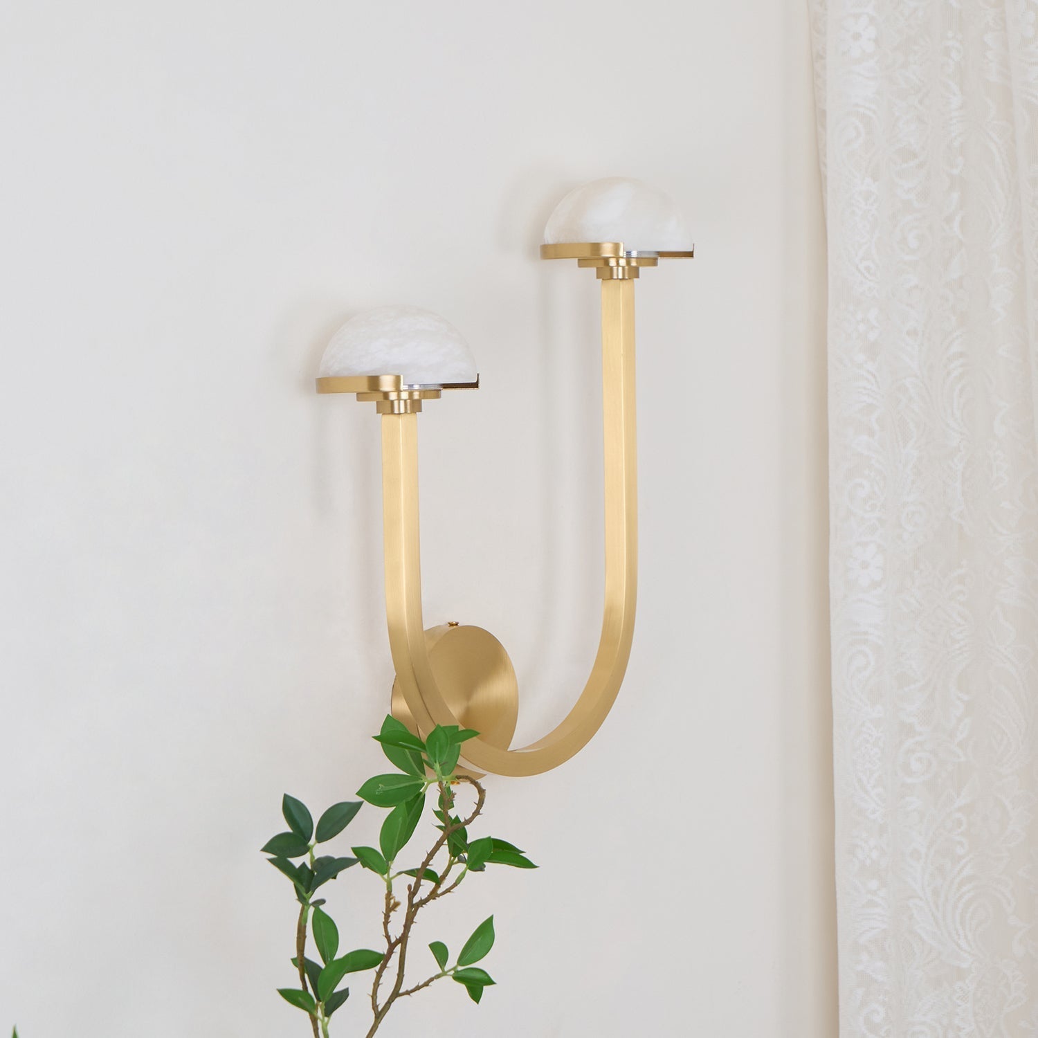 Vitalira Double Alabaster Wall Light
